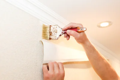 Pose de papier peint à Roquefort-les-Cascades — revêtements muraux et toiles de verre